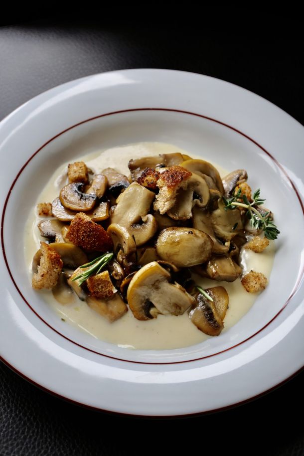 funghi al gorgonzola
