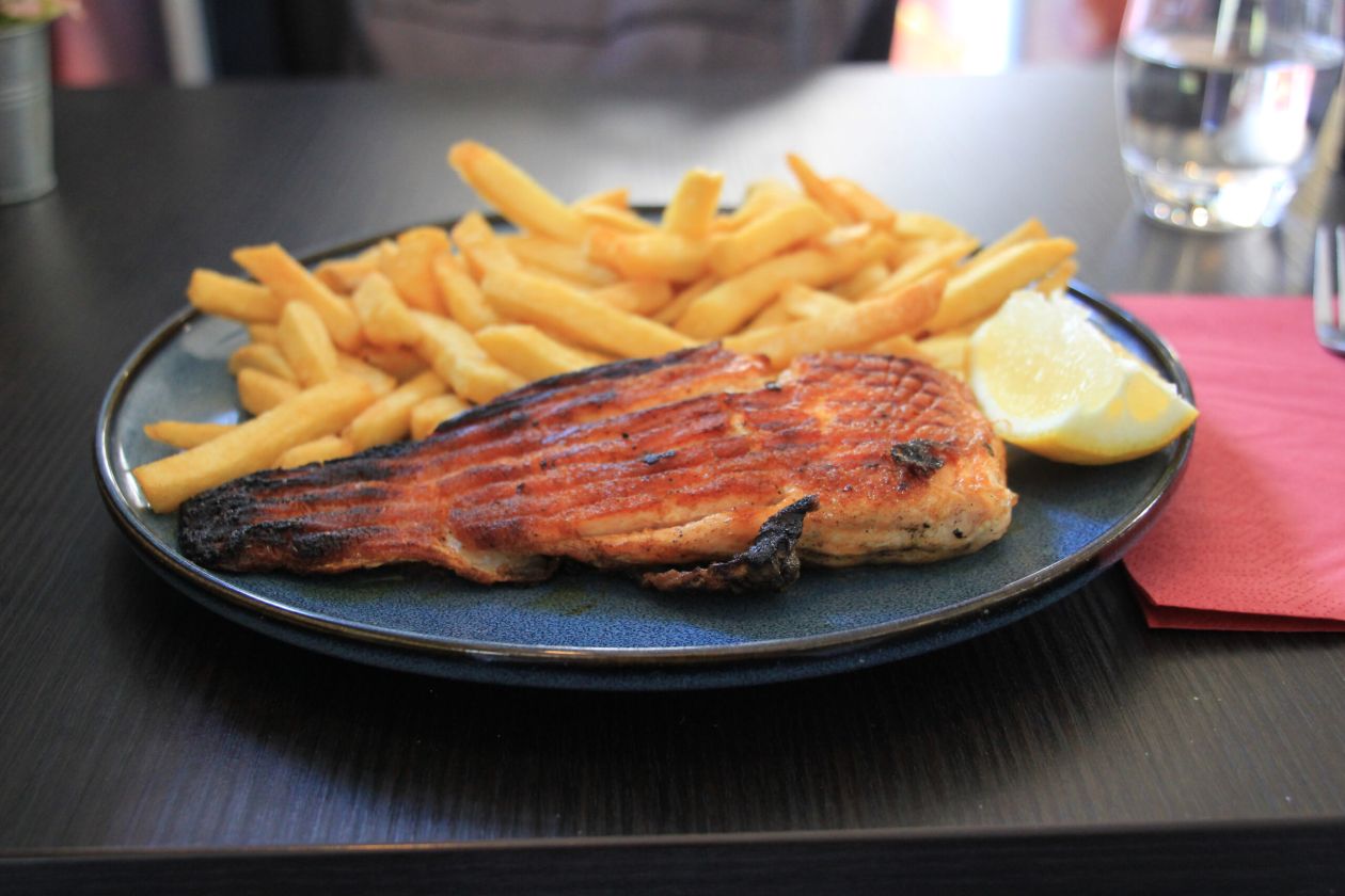 pavé de saumon grillé